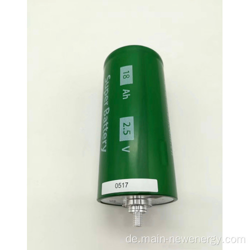 2,5V18ah Lithiumtitanat-Batterie